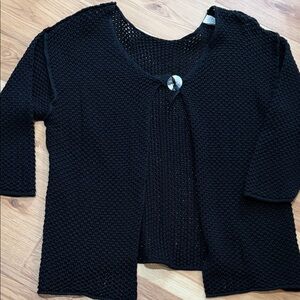 Black Knit Women's Sweater
